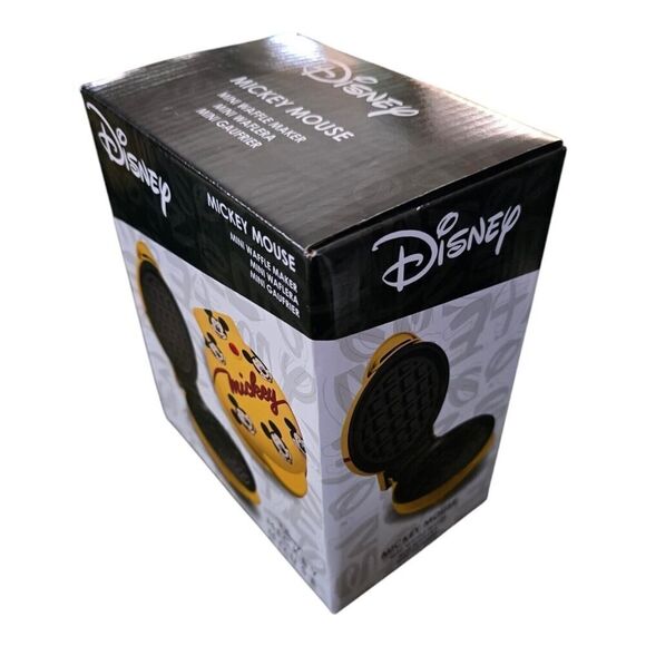 Disney Mickey Mouse Mini Waffle Maker Brand New Sealed In Box - Picture 2 of 4